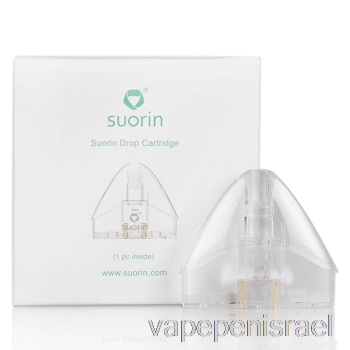 חד פעמי Vape Israel Suorin Drop מחסניות תרמילים להחלפה בודדות - שקופות